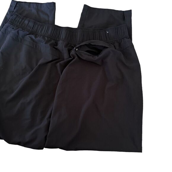 Eddie Bauer Black Jogger High Waist Stretch Studio Workout Relaxed Casual Pants - Picture 2 of 4